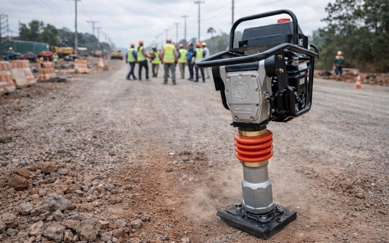 Máy đầm cóc chạy xăng chính hãng tại Hải Minh 