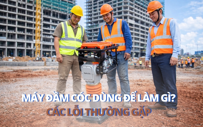 Máy đầm cóc dùng để làm gì và các lỗi thường gặp