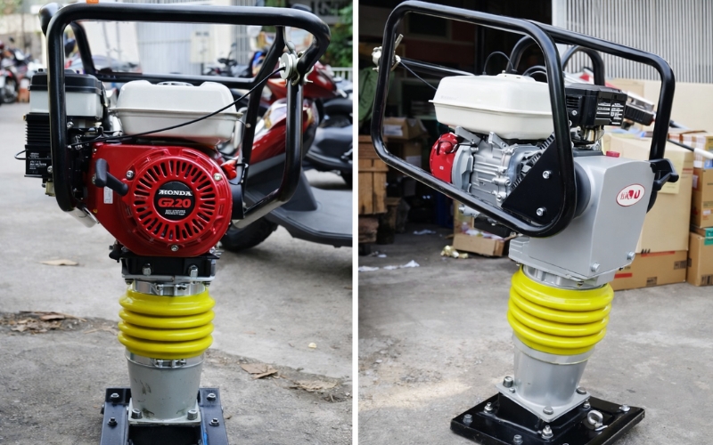 Máy đầm cóc Honda GX200 chân cao