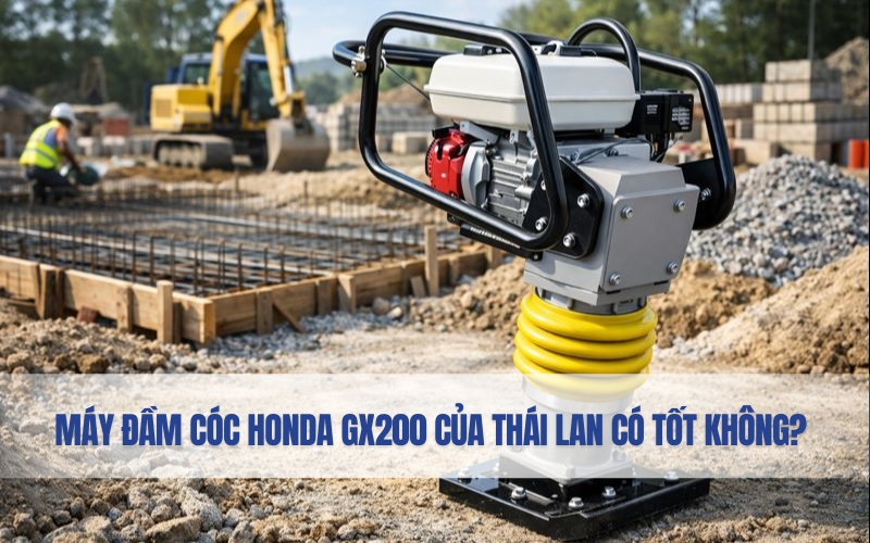 Máy đầm cóc Honda GX200 của Thái Lan có tốt không?