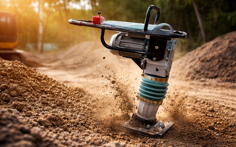 Nguyên lý vận hành của máy đầm cóc chạy điện