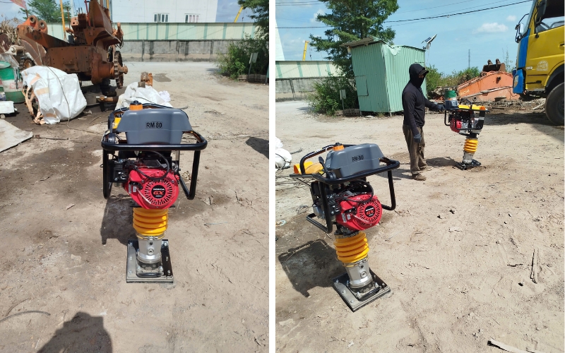 Nguyên tắc khi sử dụng máy đầm nền nhà Honda RM80