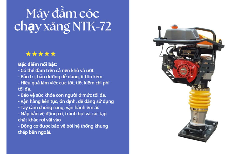Những loại máy đầm cóc đang HOT nhất hiện nay