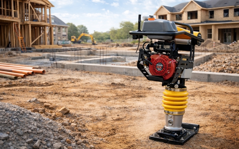 Phân biệt máy đầm cóc chạy xăng và chạy điện