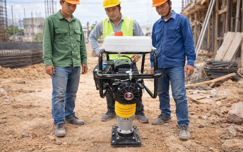 Phân loại đầm cóc chạy xăng theo công suất động cơ