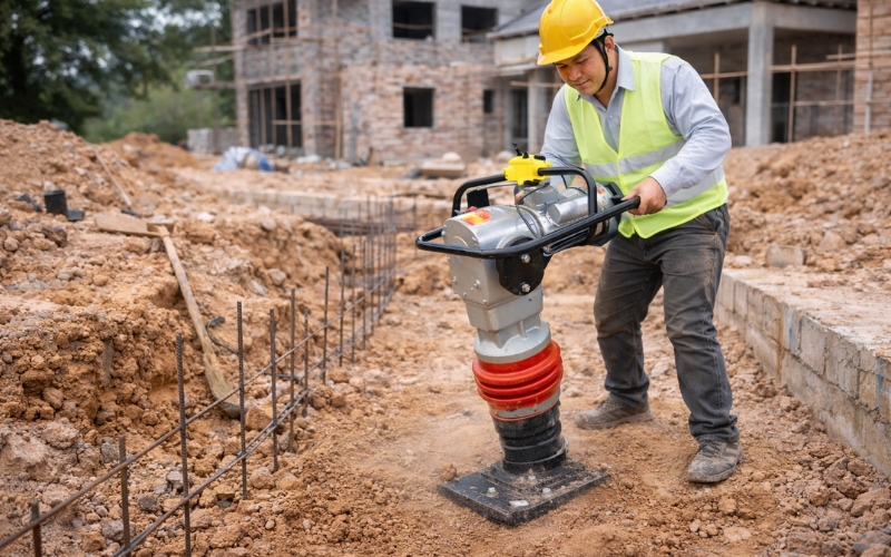 So sánh đầm cóc điện HCD90 220V với máy đầm điện 380V (điện 3 pha)