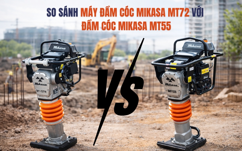 So sánh máy đầm cóc Mikasa MT72 với đầm cóc Mikasa MT55