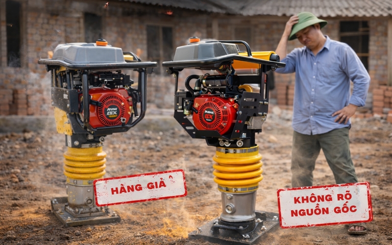 Thực trạng thị trường máy đầm nền giả, máy nhái