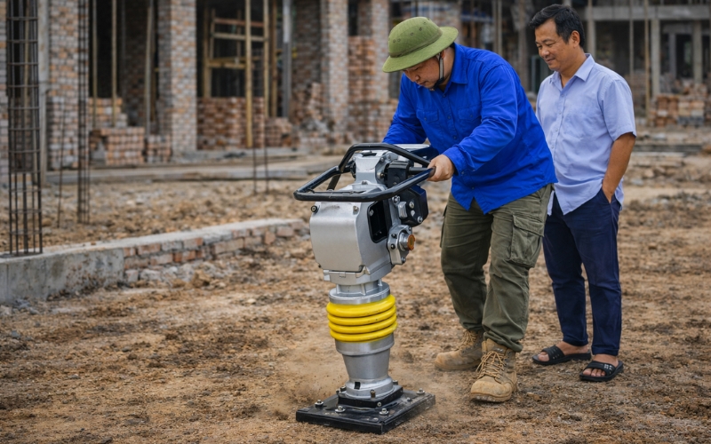 Tính năng nổi bật của máy đầm cóc Oshima DCD-80