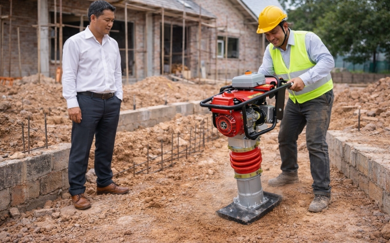 Ưu điểm khiến máy đầm cóc được sử dụng phổ biến