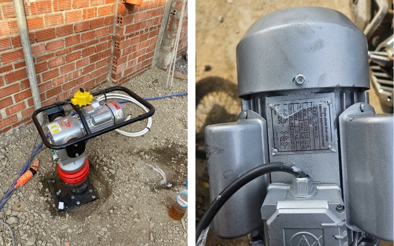 Vì sao nhiều công trình bắt buộc dùng máy đầm cóc điện?