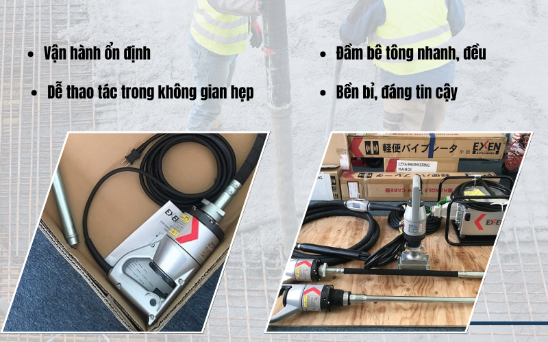 Đầm dùi cầm tay Exen E28FP (2m)