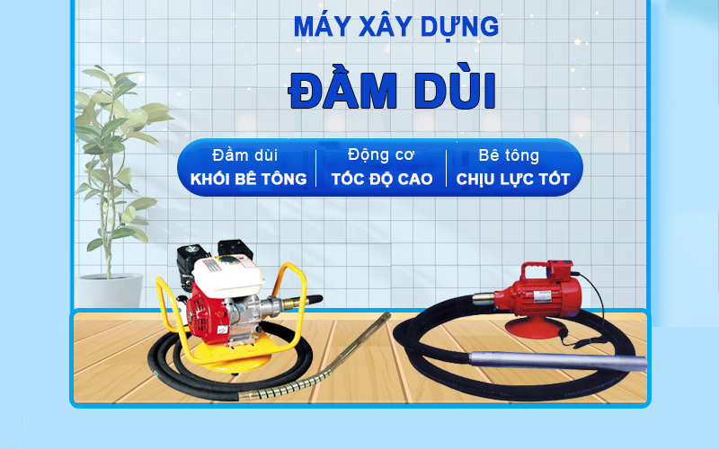 Định nghĩa chi tiết về máy đầm dùi bê tông