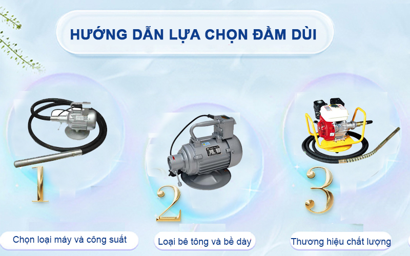 3 điều quan trọng khi mua máy đầm dùi cần phải biết