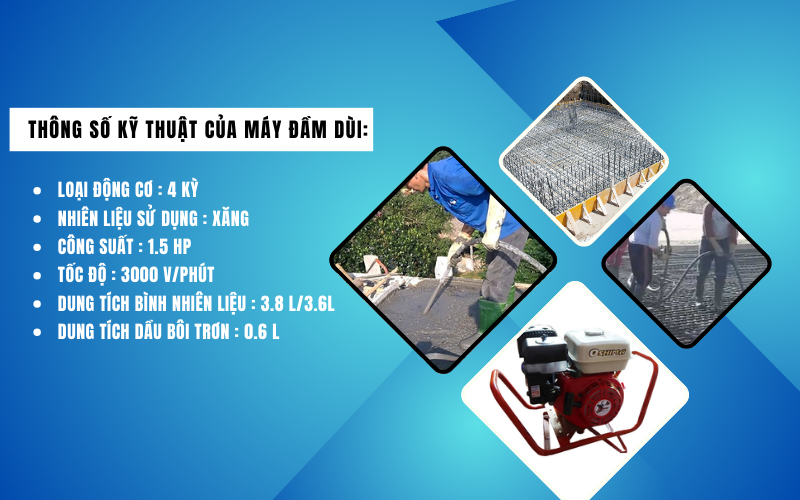 Máy đầm dùi động cơ Oshima DD-DC