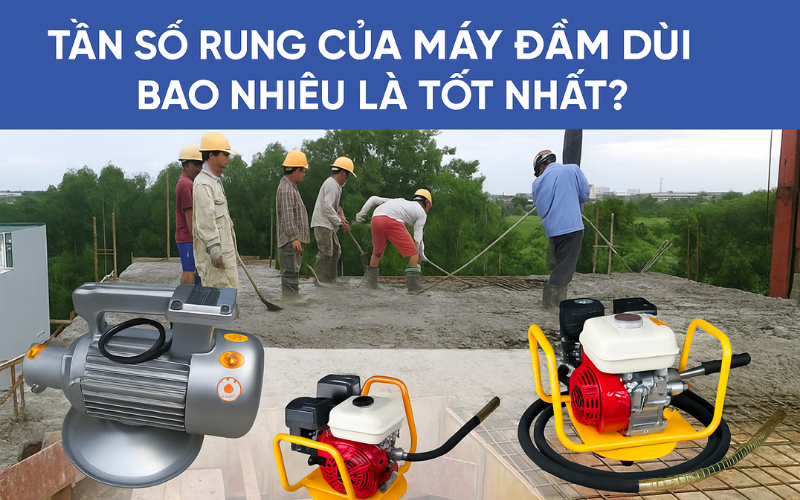 Tần số rung của máy đầm dùi bao nhiêu là tốt nhất