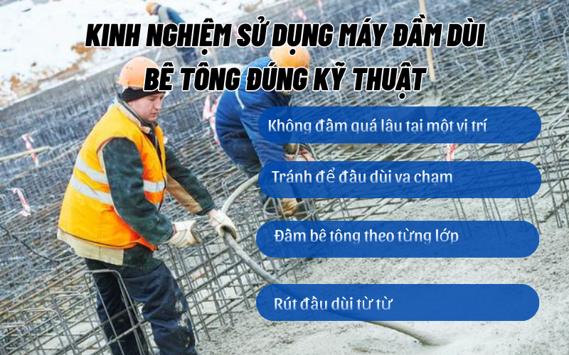 Những điều cần biết trước khi mua máy đầm dùi bê tông cầm tay