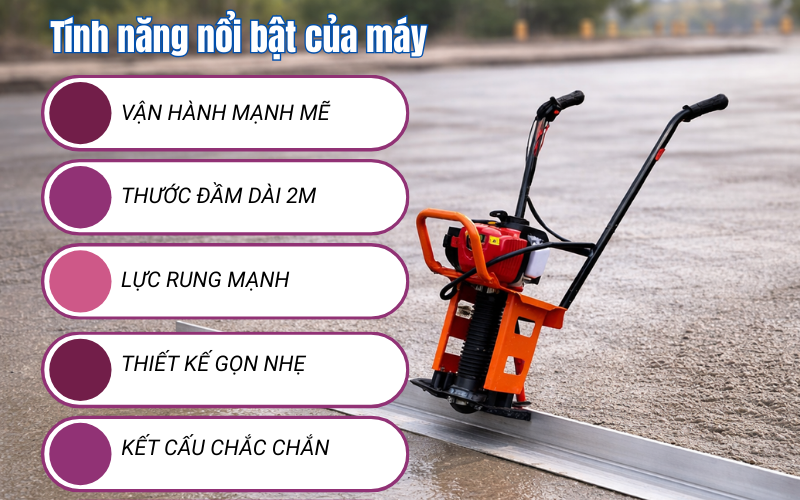 Máy đầm thước 2m Gx35 Trung quốc