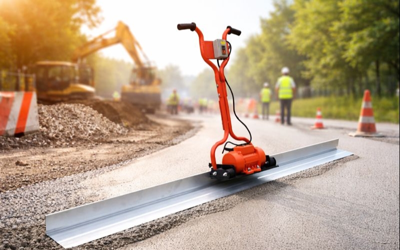 Máy đầm thước chạy điện HM-220