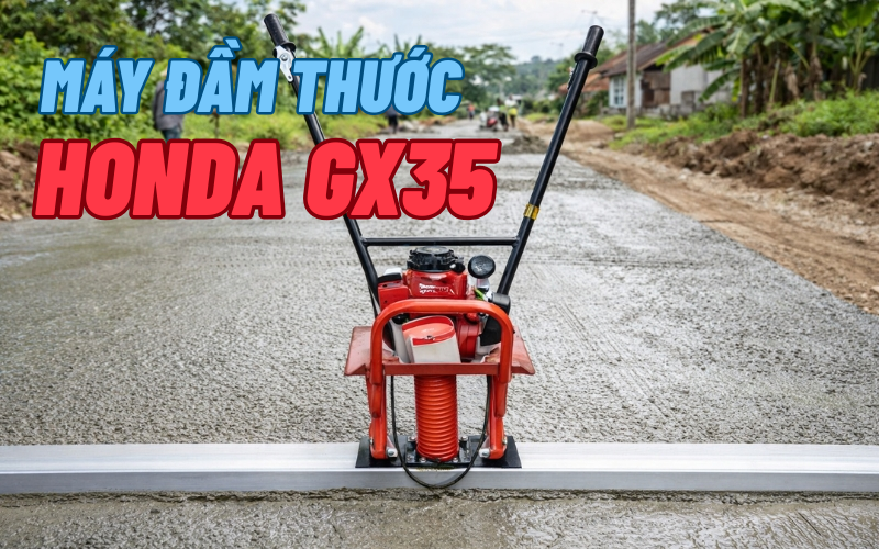 Máy đầm thước Honda GX35
