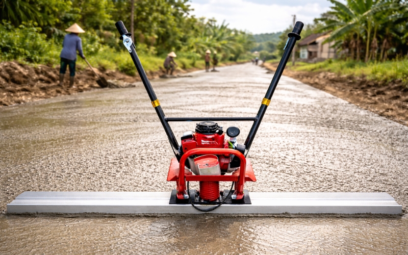 Thông số của máy đầm thước 4m GX35 Trung Quốc