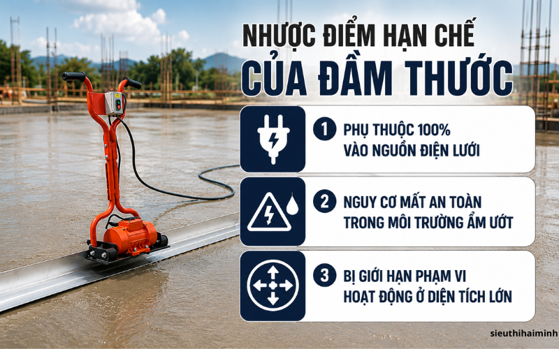 Nhược điểm hạn chế của đầm thước