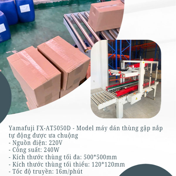 Máy dán thùng gập nắp tự động là gì? model nên mua