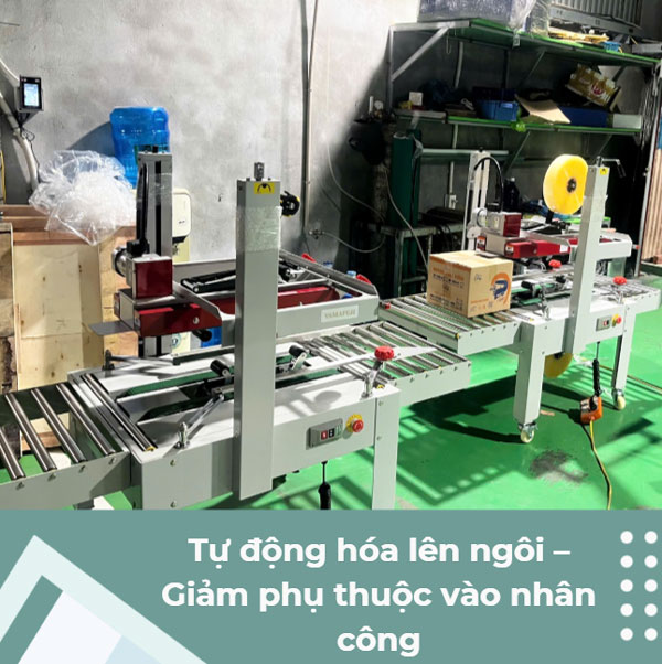 Máy dán thùng - Xu hướng máy đóng gói được ưa chuộng 2026