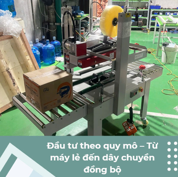 Máy dán thùng - Xu hướng máy đóng gói được ưa chuộng 2026