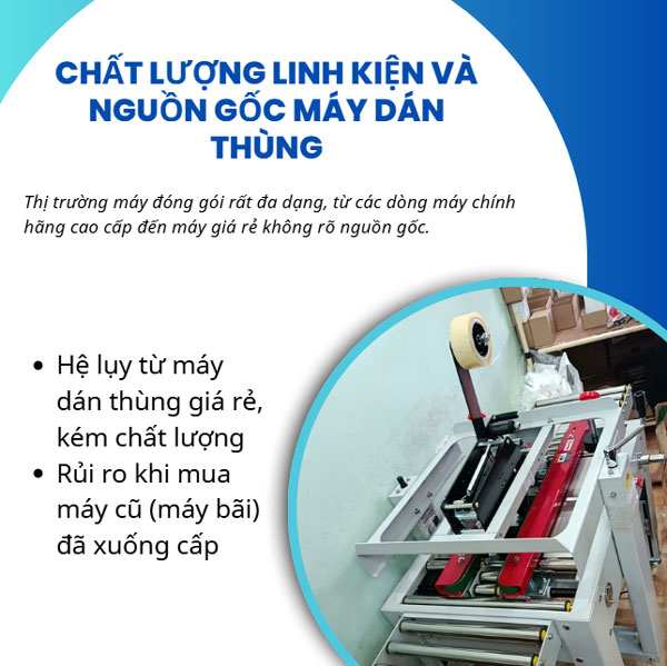 Vì sao máy dán thùng carton thường gặp lỗi vặt?