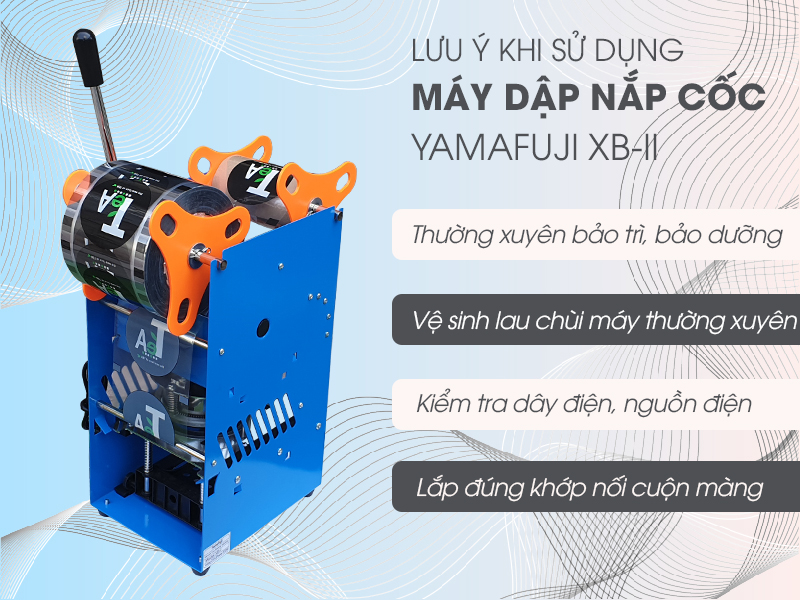 Lưu ý khi sử dụng máy dập nắp cốc