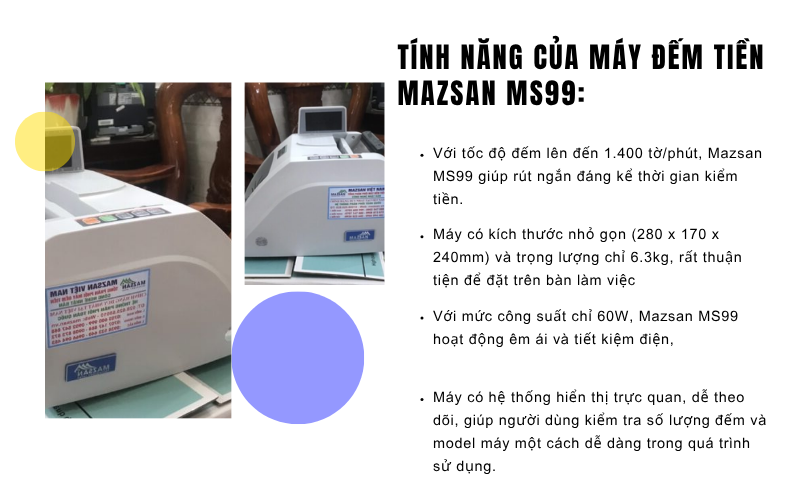 Máy đếm tiền Mazsan MS99