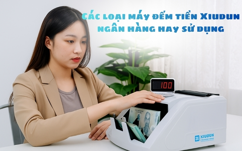 Các loại máy đếm tiền Xiudun ngân hàng hay sử dụng