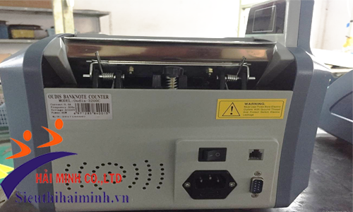 mặt sau Máy đếm tiền oudis 3200C