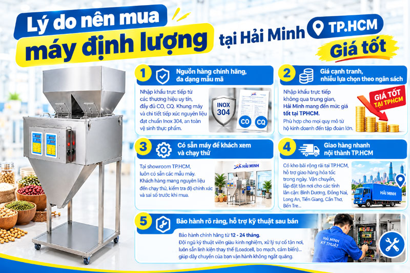 Lý do nên mua máy định lượng tại Hải Minh TP.HCM