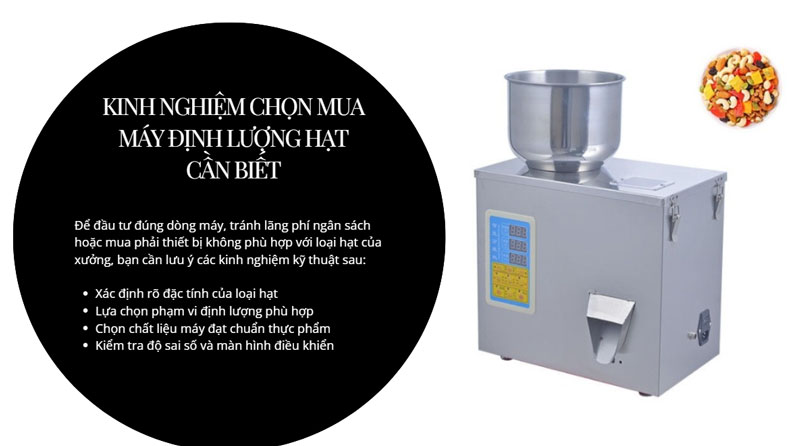 Kinh nghiệm chọn mua máy định lượng hạt cần biết