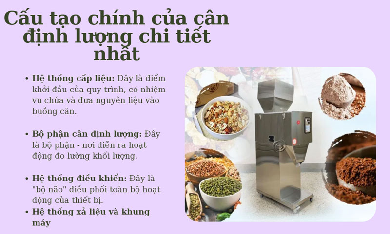 Máy định lượng là gì? Cấu tạo và nguyên lý hoạt động chi tiết