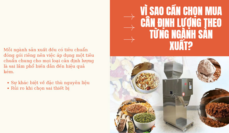 Mẹo chọn máy định lượng phù hợp nhu cầu