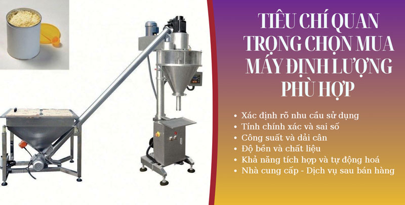 Tiêu chí quan trọng chọn mua máy định lượng phù hợp 