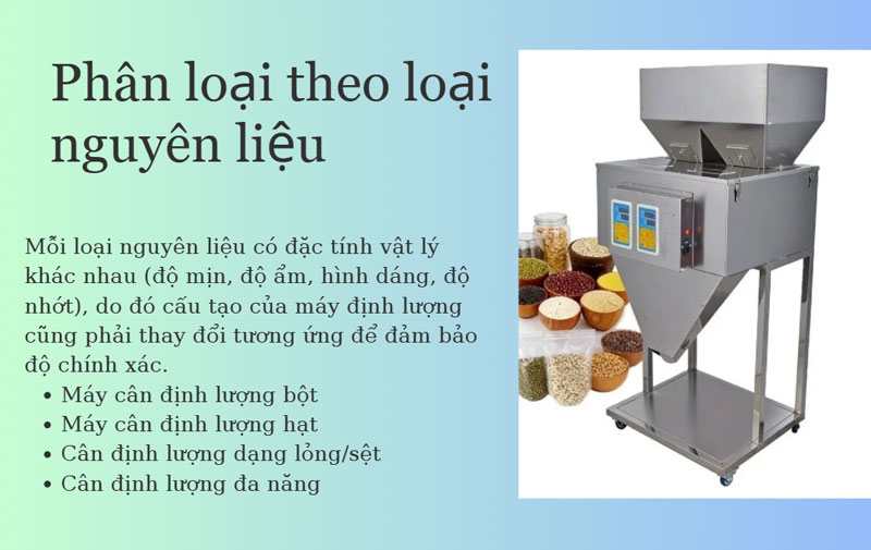 Cân định lượng có mấy loại? 