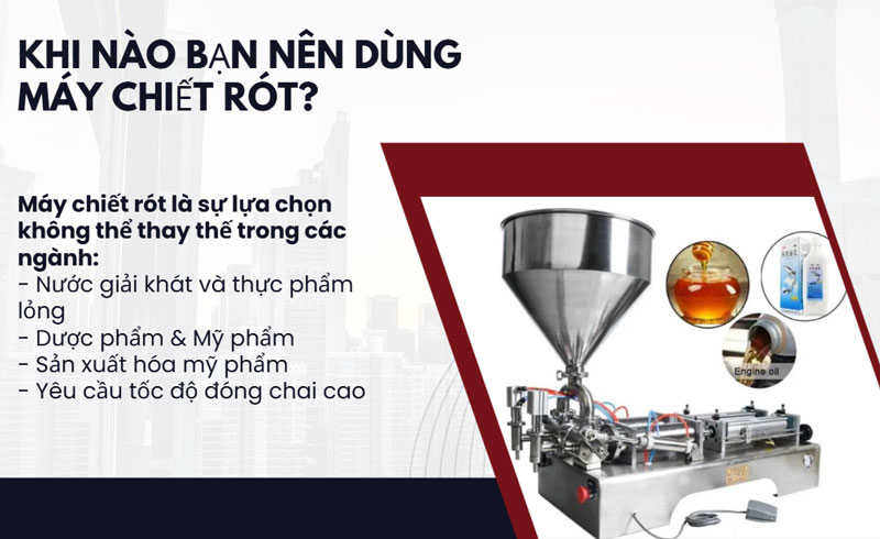 So sánh máy định lượng và máy chiết rót