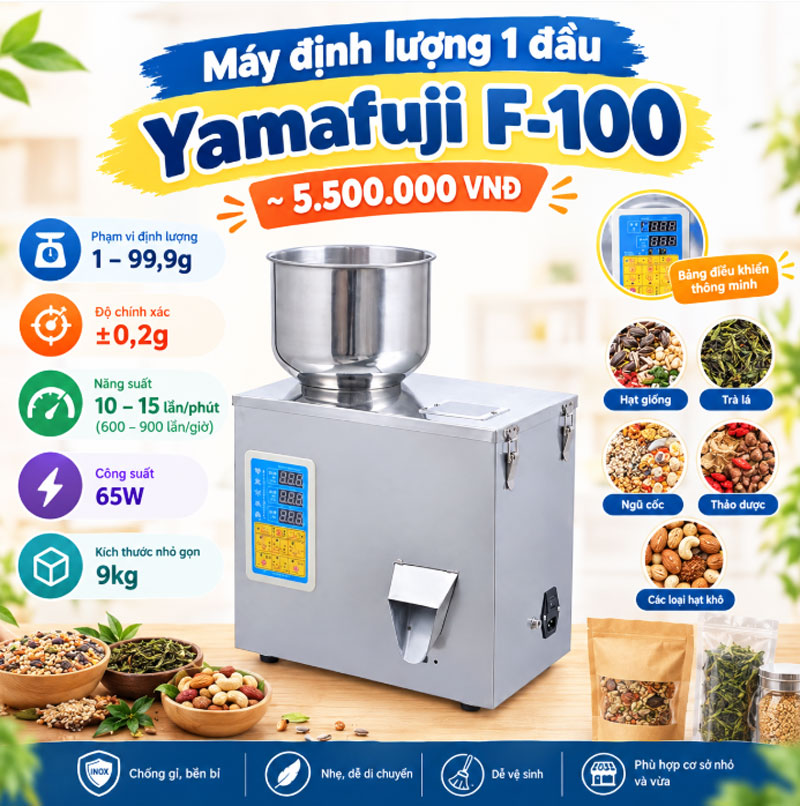Máy định lượng 1 đầu Yamafuji F-100 (~5.500.000 VNĐ)
