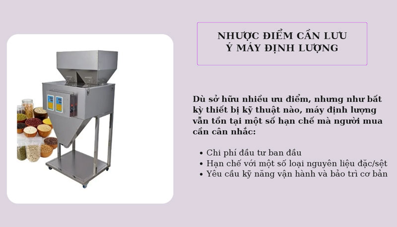 Ưu nhược điểm máy định lượng, có nên sử dụng?