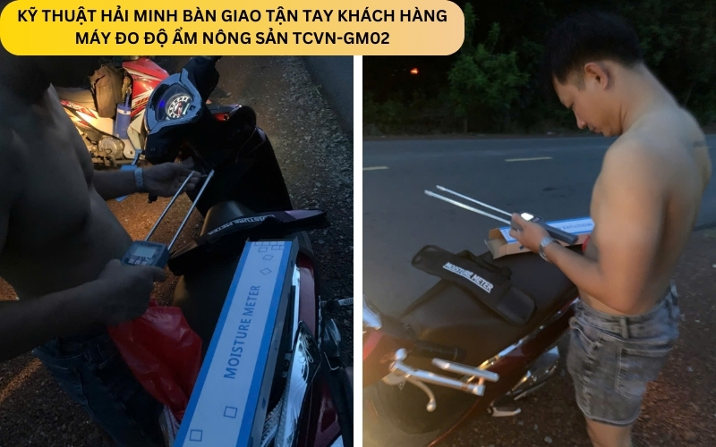 Kỹ thuật Hải Minh bàn giao Máy đo độ ẩm nông sản TCVN-GM02