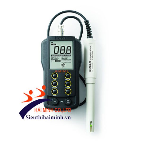 Photo - Máy đo pH/EC/TDS/Nhiệt độ Thang Cao CAL Check HI9813-61