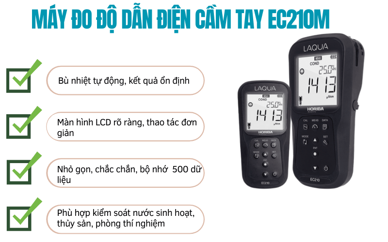 Máy đo độ dẫn điện cầm tay EC210M