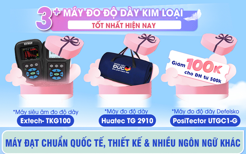 Top 3 máy đo độ dày chất lượng giá tốt hiện nay