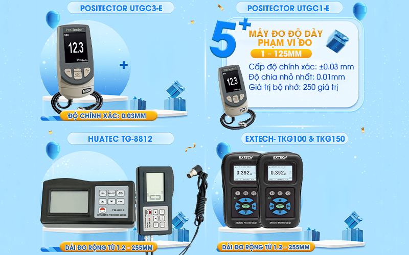 5+ Máy đo độ dày hot nhất thị trường