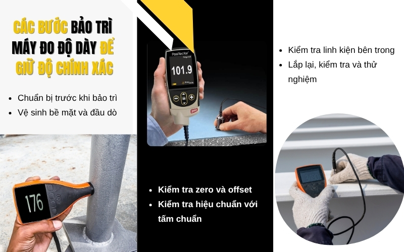 Các bước bảo trì chi tiết để giữ độ chính xác