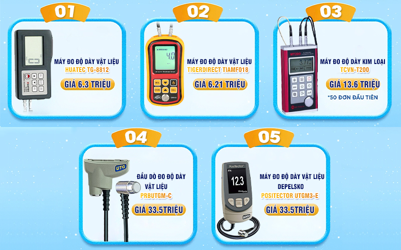 Chi phí đầu tư máy đo độ dày vật liệu